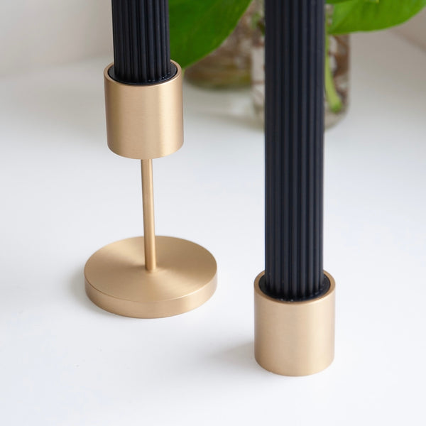 ELLE Brass Candle Holder